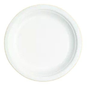 12" ROUND BIO PLATE (WHITE)