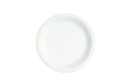 6" ROUND BIO PLATE (WHITE)