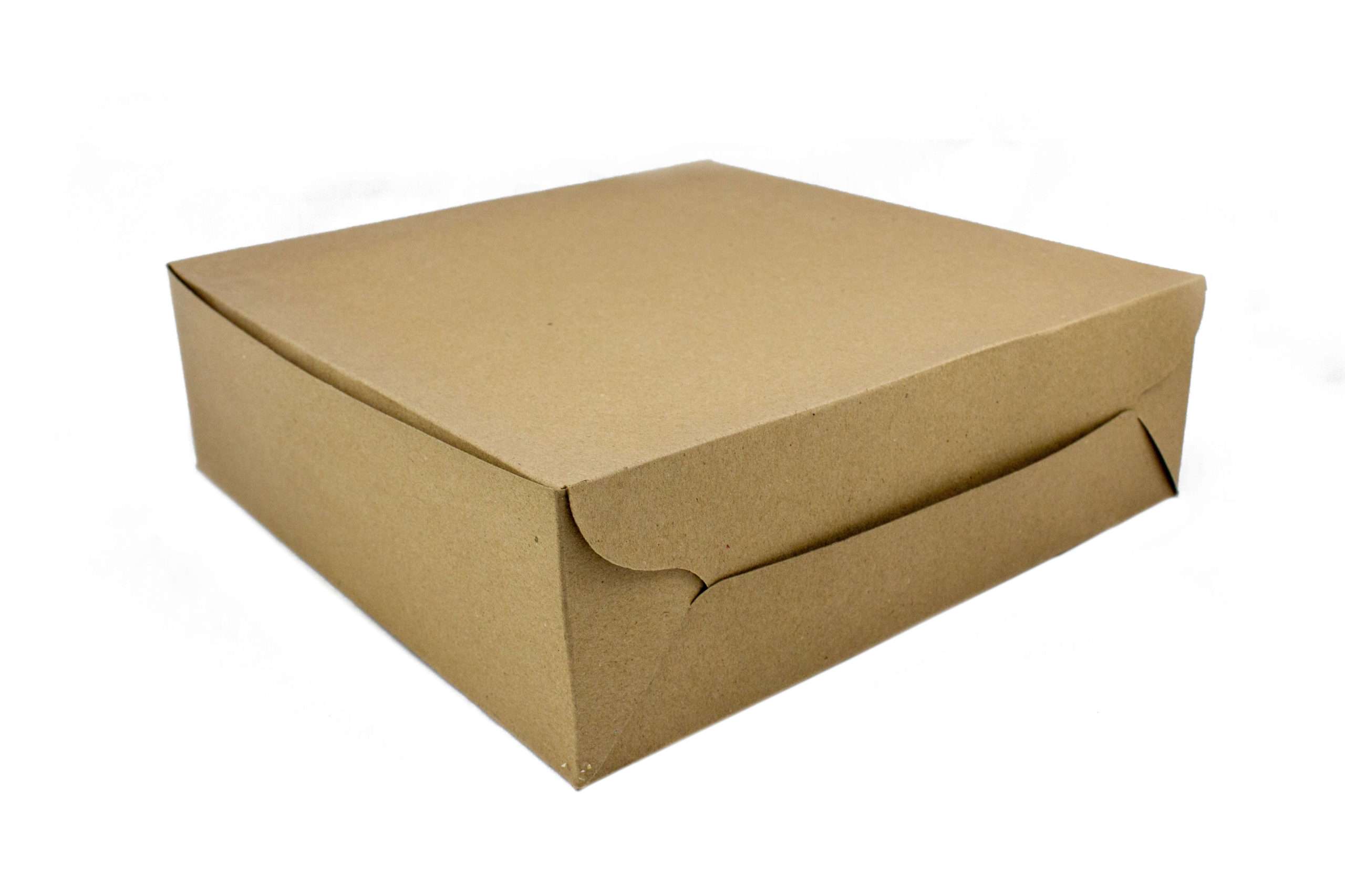 CAKE BOX BROWN (9 x 9 x 3)